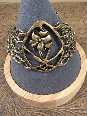 Antique Floral Enchanting Ornate Multi-Chain Timeless Boho Bracelet
